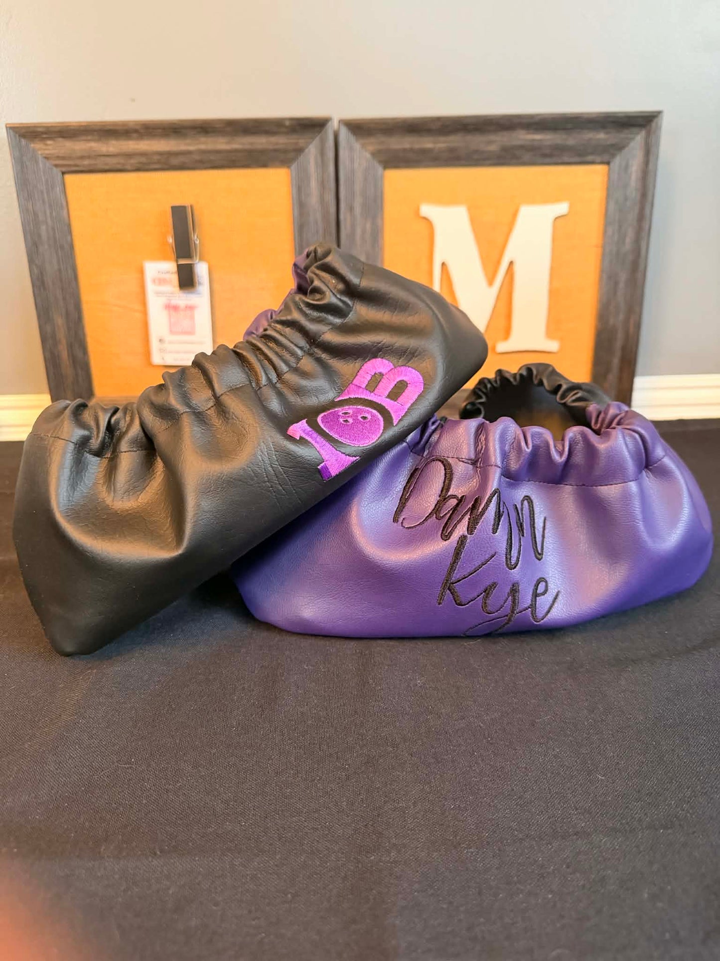 Crafted by Milam bowling shoe covers
