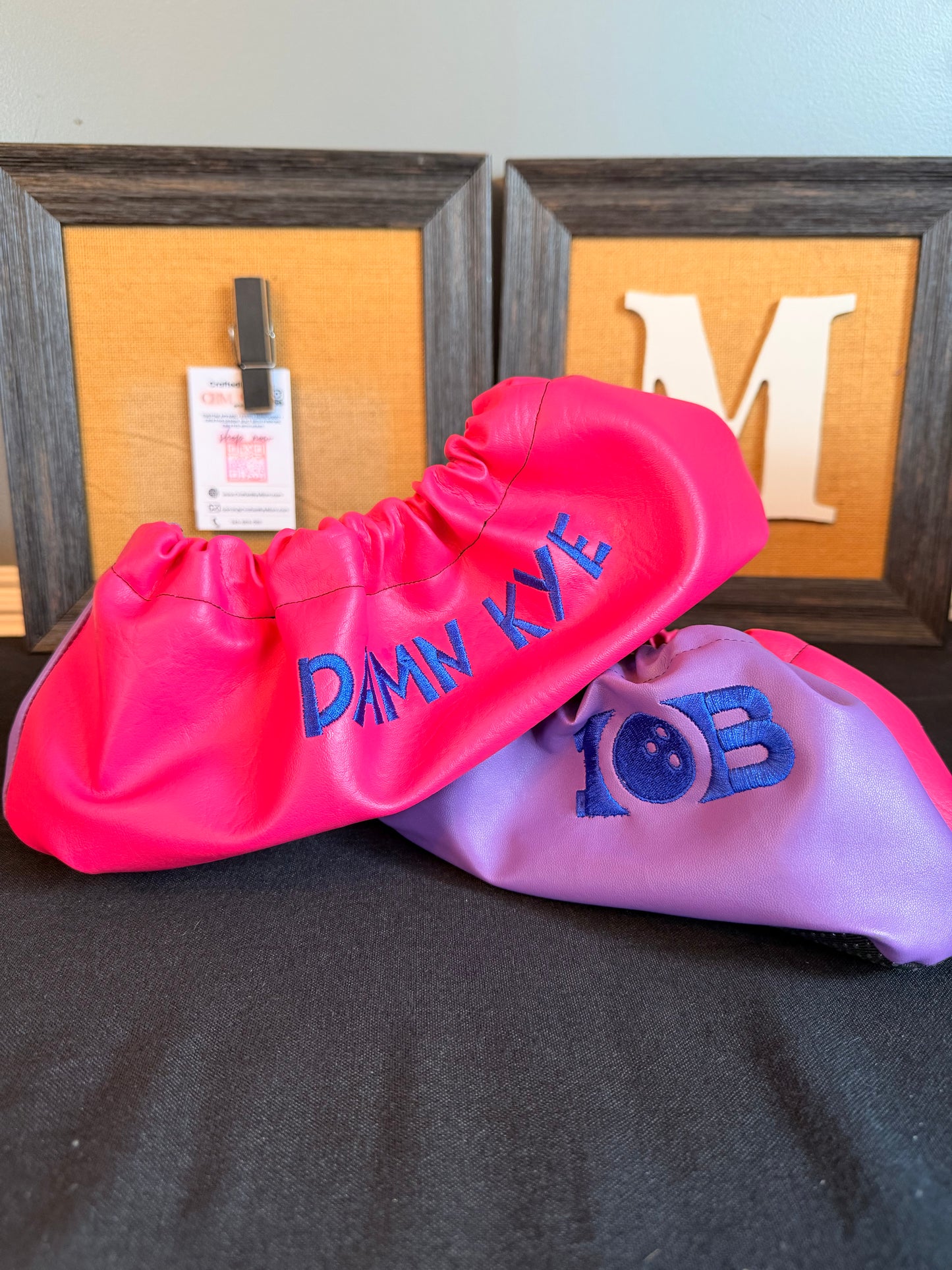 Crafted by Milam bowling shoe covers
